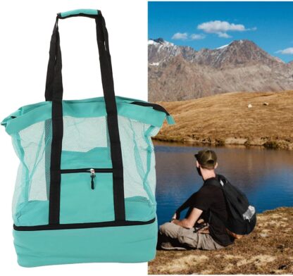 Waterproof Beach Bag With Cooler Compartment - Beach Bags Waterproof Sandproof For Women, Pool Bag & Beach Tote Bag - Image 2