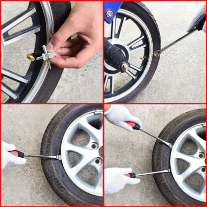 Tyre Levers Spoon Set Heavy Duty Car Bike Motorcycle Tire Changing Tool Kit UK - Image 5