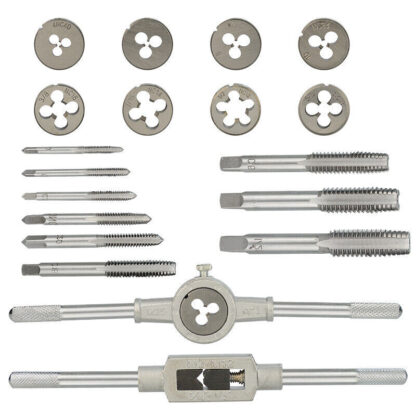 20pcs Hand Tap And Die Set Screw Thread Reamer M3-M12 Twist Drill Bit Tool Kit - Image 2