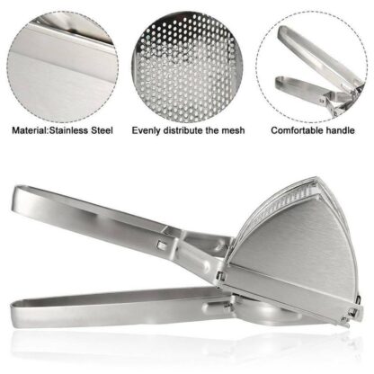 New Large Stainless Steel Potato Ricer Masher Fruit Press Juicer Crusher Squeeze - Image 2