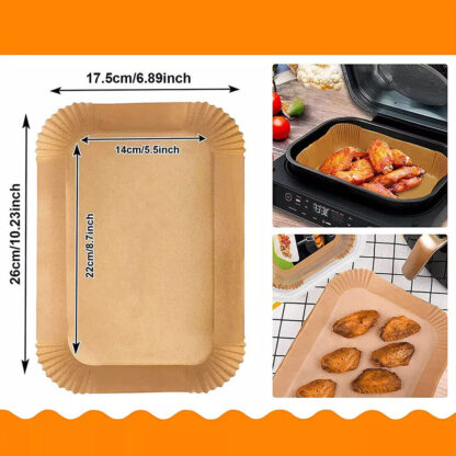 300x Air Fryer Liners Disposable Paper Liners Non Stick Parchment For Dual - Image 2