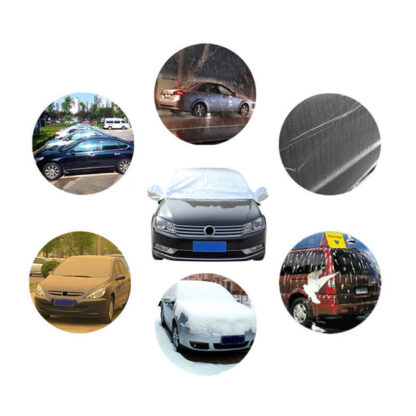 Half Car Cover Top Roof Sun UV  Rain Protection Waterproof Outdoor Universal 190T - Image 8