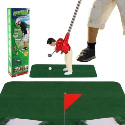 Indoor Mini Golfing Game Kit Golfs Toy Set WRed Pad Putter Early Education - Image 7