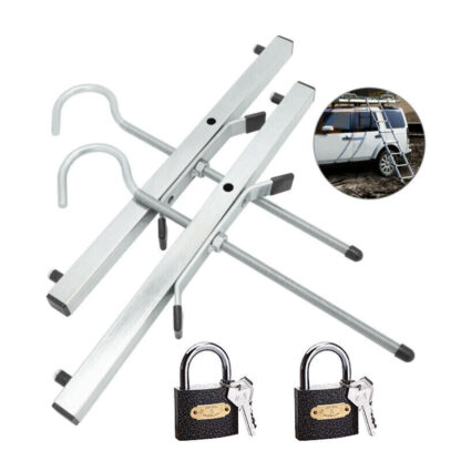 Universal Heavy Duty Ladder Roof Rack Clamp Clamps Lockable Free 2Locks Lockable - Image 9