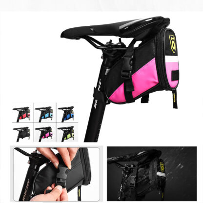 Waterproof Saddle Bag, Strap Mount Seat Pack, Bike Seat Bag, Bicycle Saddle Bag, Cycling Bag For Mountain Road Bikes - Image 9
