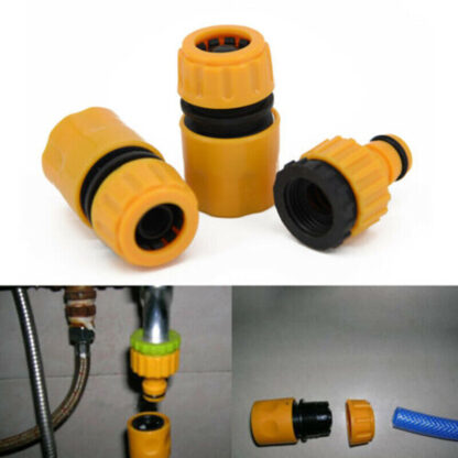 15M Flat Food Grade Water Hose Pipe  Connector For Caravan, Motorhome  Boat UK - Image 3