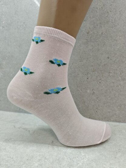 Women's Floral Cotton Socks 6 12 24 Pairs - Image 7