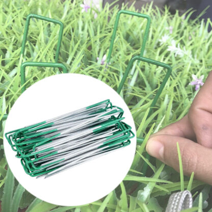 Weed Fabric Galvanised Staples Garden Turf Pins Securing Pegs U Artificial Grass - Image 6