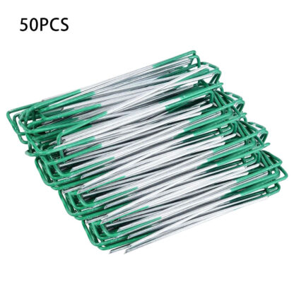 Weed Fabric Galvanised Staples Garden Turf Pins Securing Pegs U Artificial Grass - Image 4