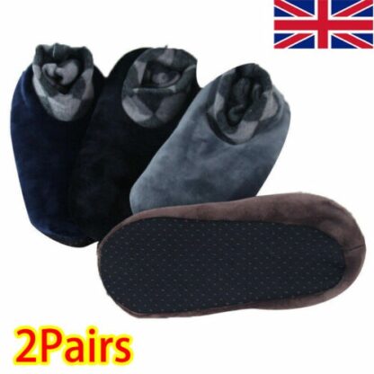 2Pair Women Men Winter Warm Thicken Bed Sock Non Slip Elastic Floor Sock Slipper - Image 10