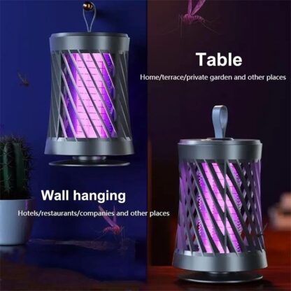 Mosquito Killer Lamp Electric Rechargeable Bug Zapper Fly Insect Trap UV Light - Image 3
