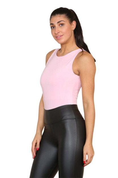 Round Neck Racer Bodysuit Double Layered - Image 2