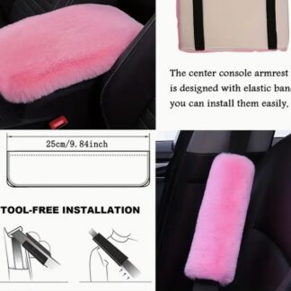 8-piece Plush Steering Wheel Set