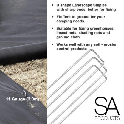 Heavy Duty Galvanised Steel Tent Pegs Metal Camping Ground Sheet - Image 4
