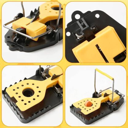 6 X Rat Catching Metal Traps Heavy Duty Snap Mousetrap Bait Pest Catcher UK - Image 2