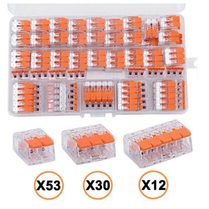 95x For Wago 221 Electrical Connectors Wire Block Clamp Terminal Cable Reusable- - Image 8