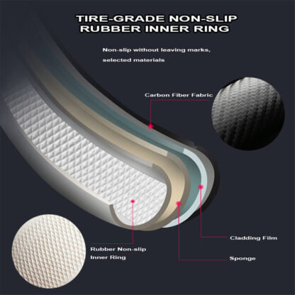 Carbon Fiber Perforated Leather Car Steering Wheel Cover 38cm Universal Interior - Image 7