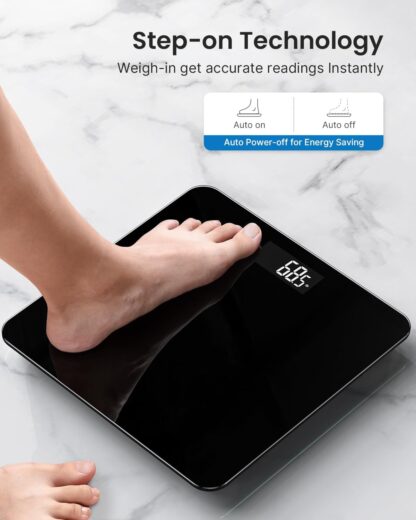 Weighing Scales Digital Electronic Bathroom Scales For Body Weight Accurate UK - Image 9