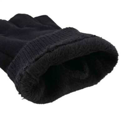 Mens Fingerless Gloves Magic Half Finger Winter Typing Touch Thermal Gloves Gift - Image 3