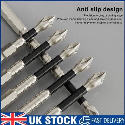 6PCS High Magnetic Screw Driver Drill Bit Set Magnetic Drill Bits Anti-Slip UK - Image 8
