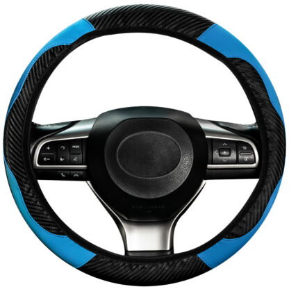 Auto Car Steering Wheel Cover Skidproof Leather Steering Wheel Case For 38cm15 - Image 4