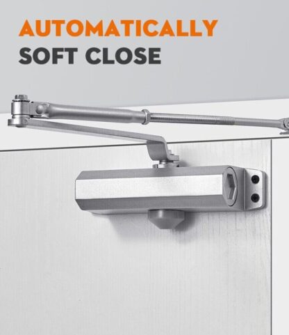 25-45KG Heavy Duty FIRE RATED Overhead Door Closer Opener Softs Close Adjustable - Image 9