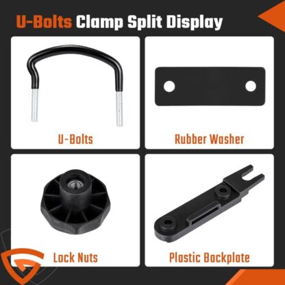 4PCS Stainless Universal Roof Box U-Bolt Clamps Car Van Mounting Fitting Kit UK - Image 7