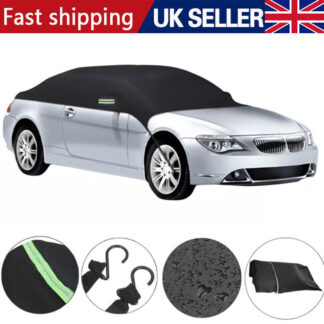 HalfCarCoverTopRoofWaterproofOutdoorSunUVRainProtectionUniversal