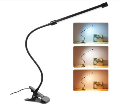 USB Clip On Desk Lamp Flexible Clamp Reading Light LED Bed Table Bedside Night - Image 6