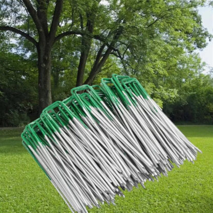 Weed Fabric Galvanised Staples Garden Turf Pins Securing Pegs U Artificial Grass - Image 5