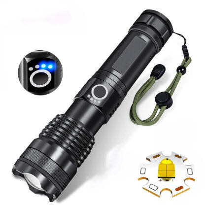 High Power 12000000 Lumen Ultra Bright Aluminum Flashlight LED Rechargeable UK - Image 8