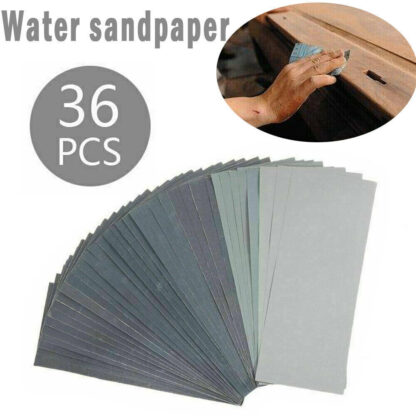 36Pcs Wet And Dry Sand Paper Mixed Assorted Grit 400-3000 Car Paint Sandpaper - Image 4