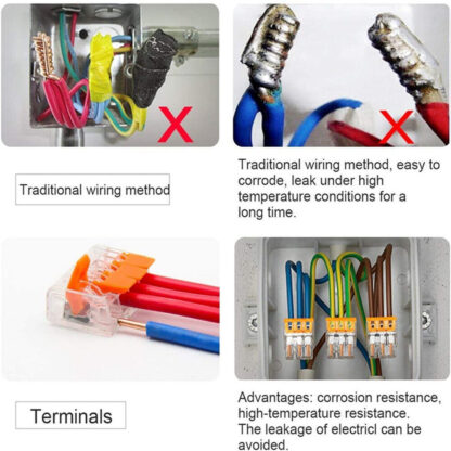 95x For Wago 221 Electrical Connectors Wire Block Clamp Terminal Cable Reusable- - Image 10