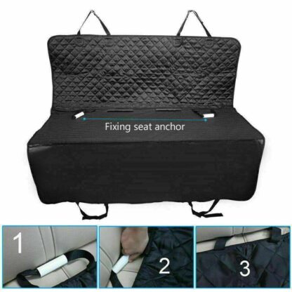 Pet Car Seat Cover Dog Safety Protector Mat Rear Back Seat Hammock Cushion Mat - Image 2