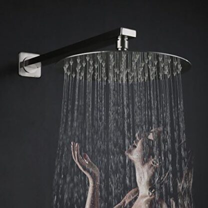 8 Round Shower Head Chrome Stainless Steel Rainfall Overhead Bathroom Large UK - Image 5
