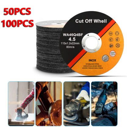 115mm ULTRA THIN 1mm METAL CUTTING BLADE DISC FOR STEEL & STAINLESS ANGLE50PCS - Image 8
