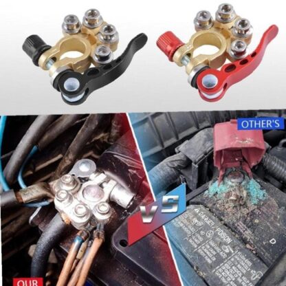 2PCS Battery Terminals Connectors Clamps Quick Release For Caravan Car Van 12V - Image 9