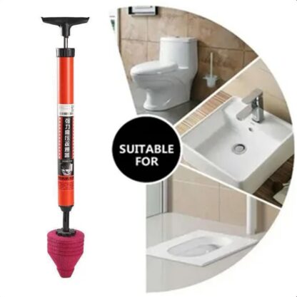 1-2 Pcs Toilet Plunger Stainless Toilet Clog Remov High Pressure Toilet Unblock - Image 7