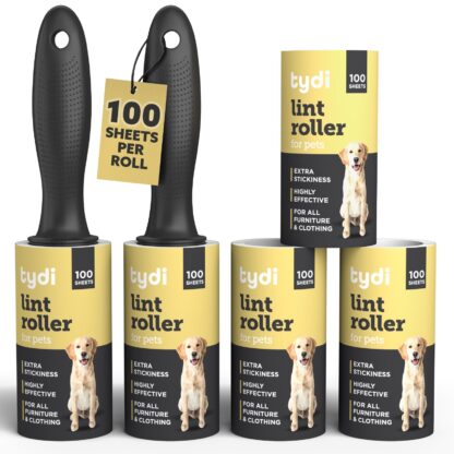 Lint Roller For Clothes Pet Hair Remover Sticky Refills Carpet Dog Cat Fluff Fur - Image 2