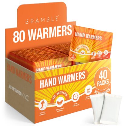 80 Hand Warmers (40 Packs) for Pockets, Gloves, Hiking, Golf, Football, Outdoors