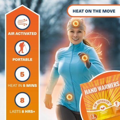 80 Hand Warmers (40 Packs) for Pockets, Gloves, Hiking, Golf, Football, Outdoors - Image 2