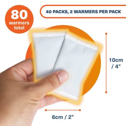 80 Hand Warmers (40 Packs) for Pockets, Gloves, Hiking, Golf, Football, Outdoors - Image 4