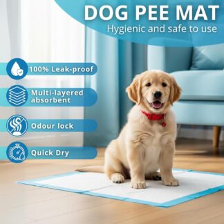100 Large Puppy Training Trainer Train Pads Toilet Pee Wee Poo Dog Pet Cat Mats