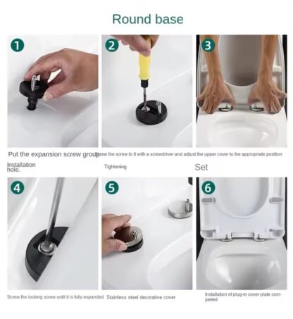 Soft Close Toilet Seat, Toilet Seat with Quick Release for Easy Clean - Image 5